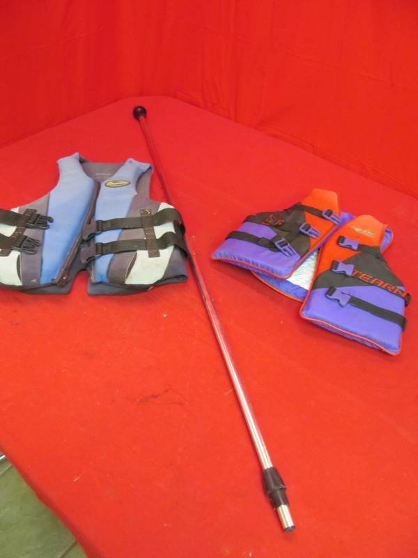 lot 37 image: boat light, life vests