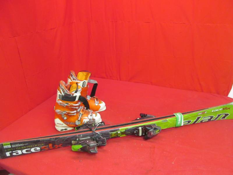 lot 45 image: lan Race downhill skis, Tecnica boots