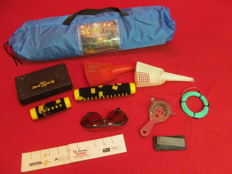 lot 75 image: Cedar trail tent ,fishing supplies