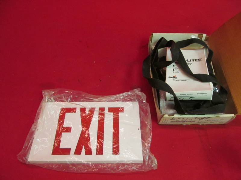 lot 87 image: exit sign