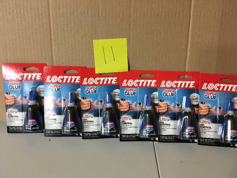 A case of Loctite 4g Ultra Gel Control Super Glue Bottle in good conditions