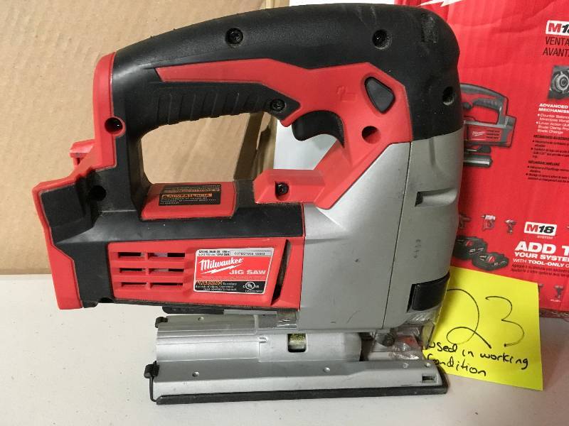 Milwaukee M18 18-Volt Lithium-Ion Cordless Jig Saw  used in working condition
