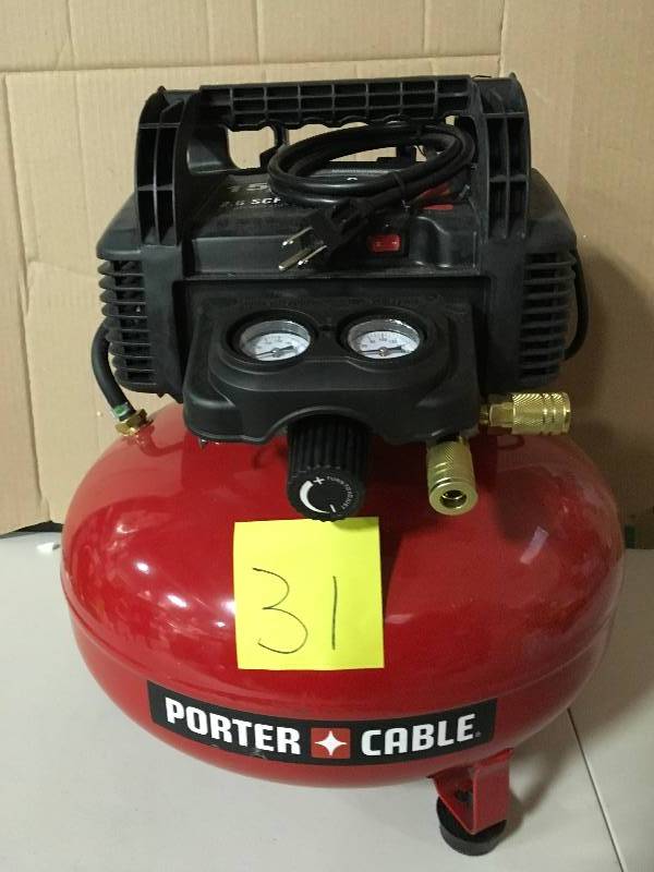 Porter Cable 6 Gal. 150 PSI Portable Electric Air Compressor in good condition