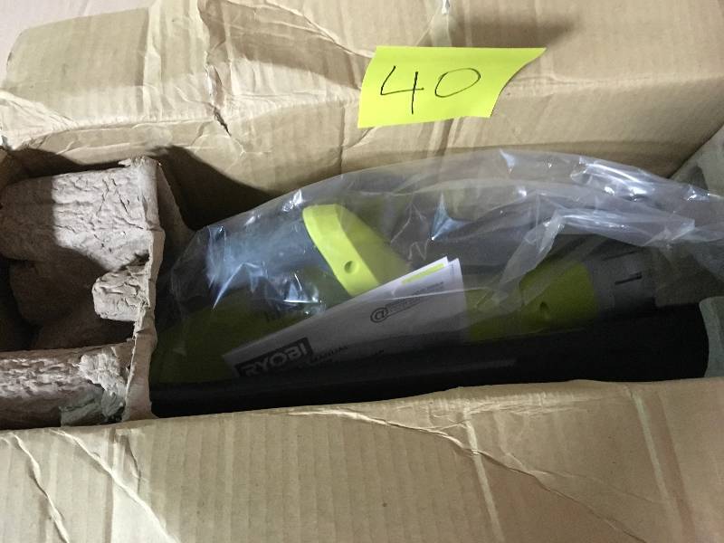 Ryobi ONE 120 MPH 18-Volt Lithium-Ion Cordless Hard Surface Leaf BlowerSweeper - Battery and Charger Not Included in good condition