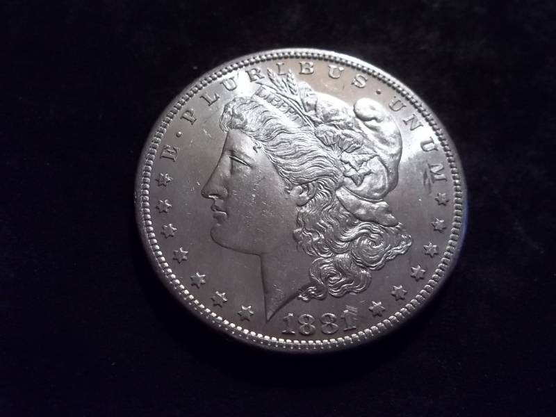 lot 7 image: 1881 S Morgan Silver Dollar