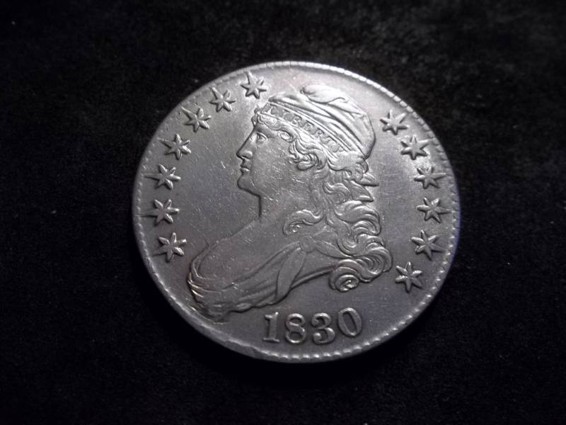 lot 36 image: 1830 Bust Half Dollar In EF