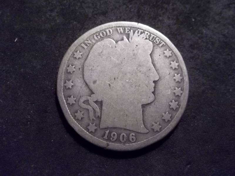 lot 45 image: 1906 O Barber Half Dollar