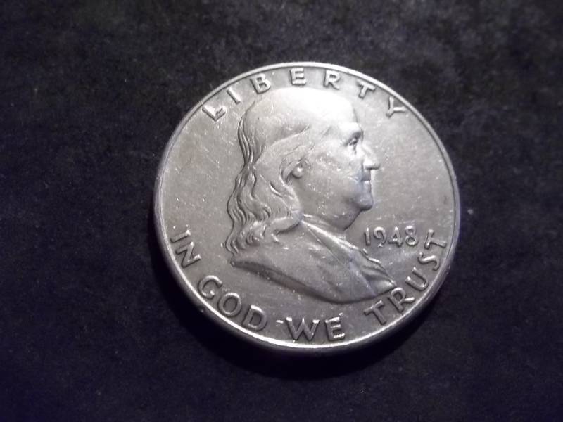lot 73 image: 1948 D Franklin Half Dollar