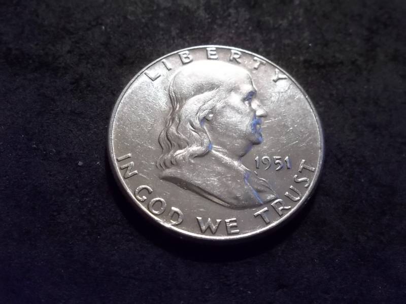 lot 78 image: 1951  Franklin Half Dollar
