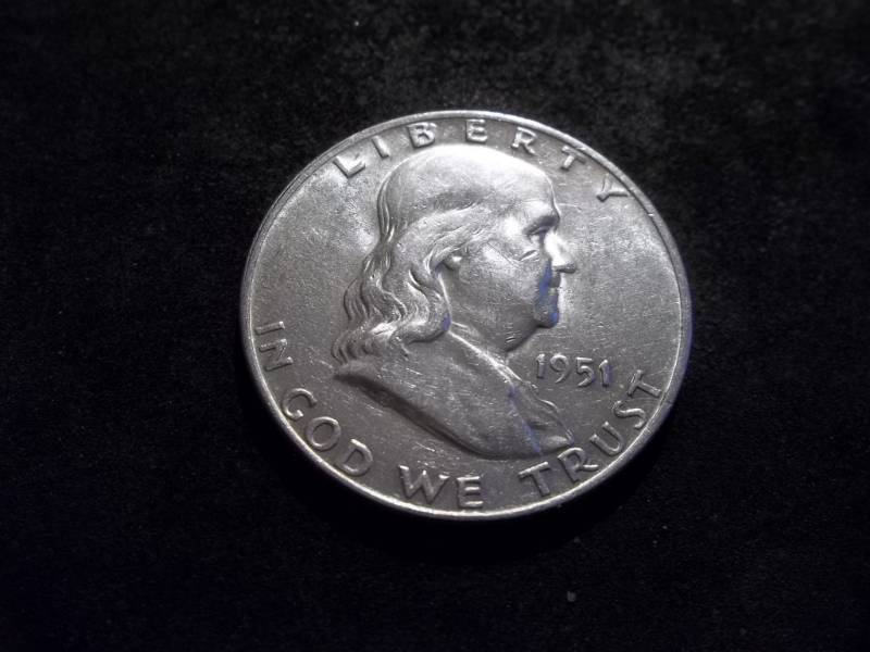 lot 79 image: 1951 D Franklin Half Dollar