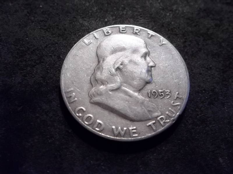 lot 85 image: 1953 S Franklin Half Dollar