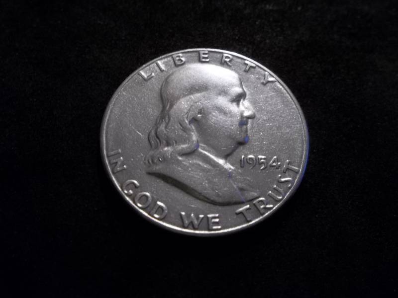 lot 87 image: 1954 S Franklin Half Dollar