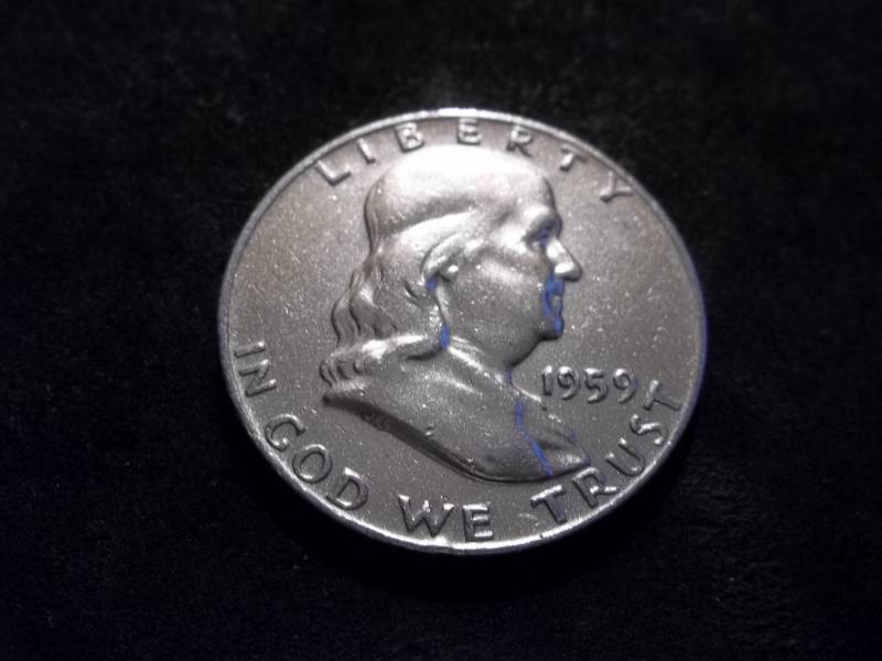 lot 94 image: 1959 D Franklin Half Dollar