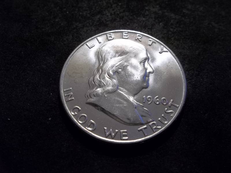 lot 96 image: 1960 D  Franklin Half Dollar