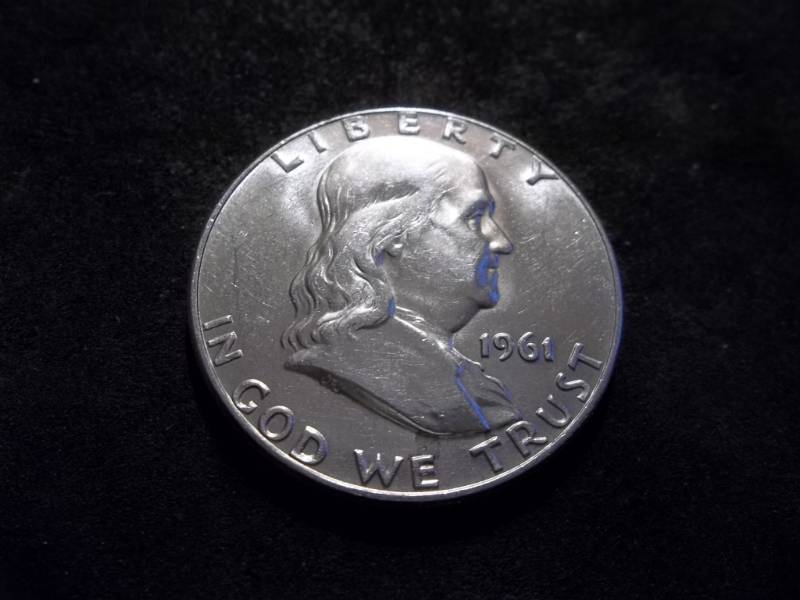 lot 98 image: 1961 D Franklin Half Dollar