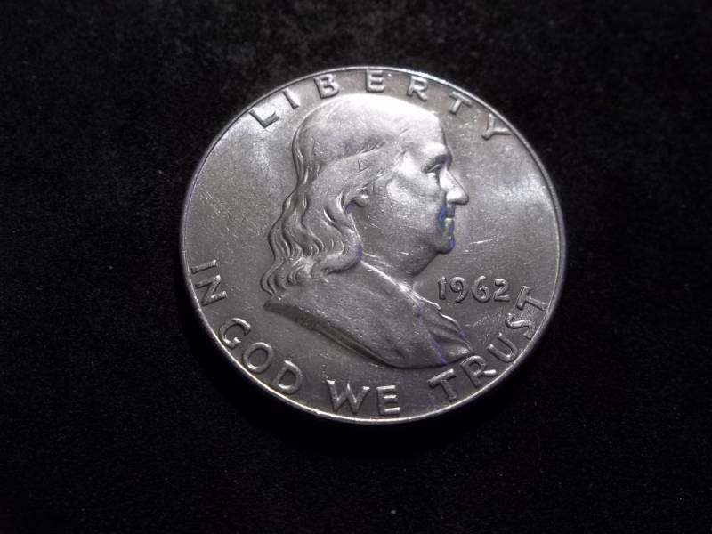 lot 100 image: 1962 D Franklin Half Dollar
