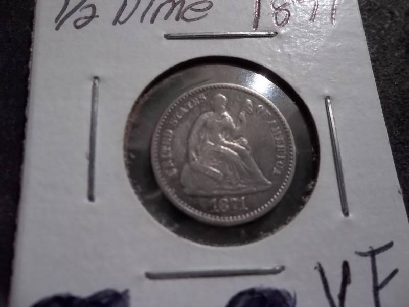 lot 110 image: 1871 Half Dime