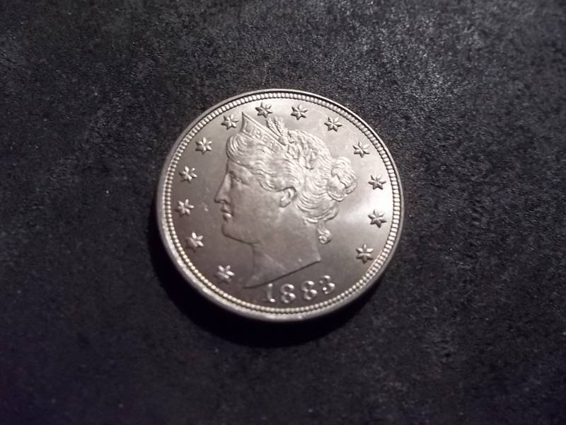 lot 112 image: 1883 V-Nickel