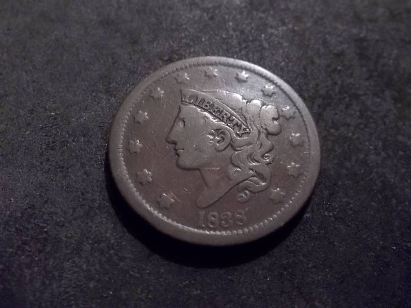 lot 125 image: 1838 Matron Head Large Cent