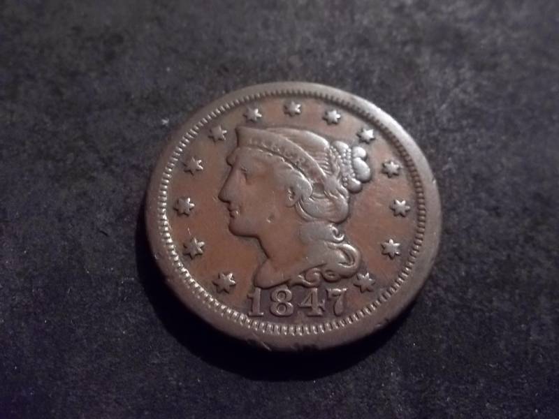 lot 131 image: 1847 Large Cent