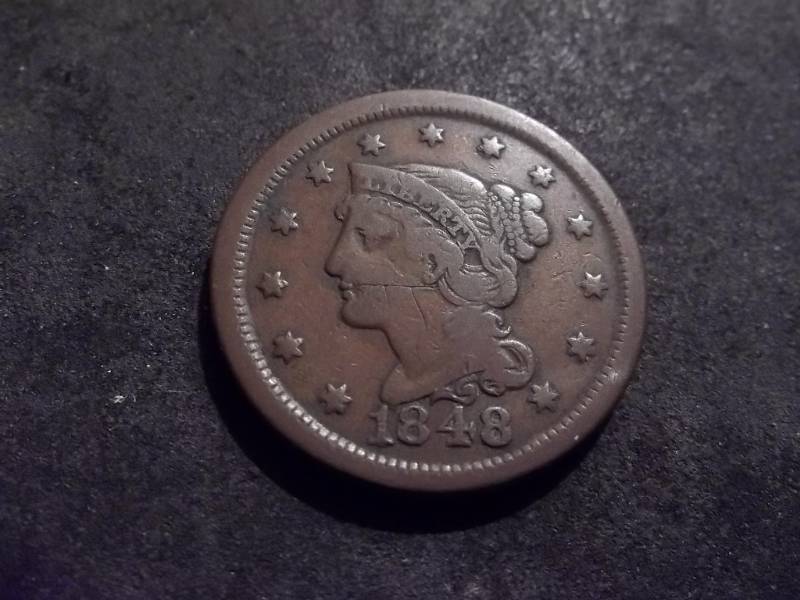 lot 132 image: 1848 Large Cent