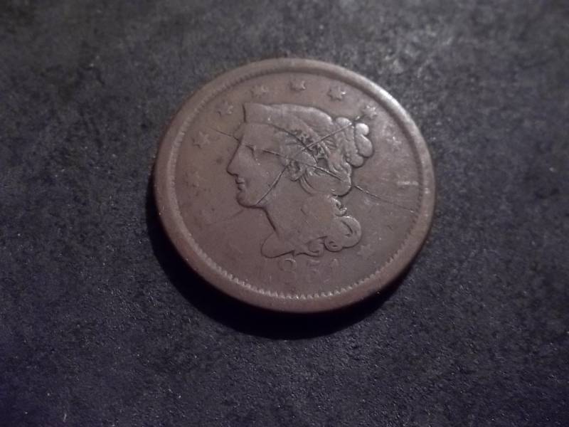 lot 134 image: 1851 Large Cent