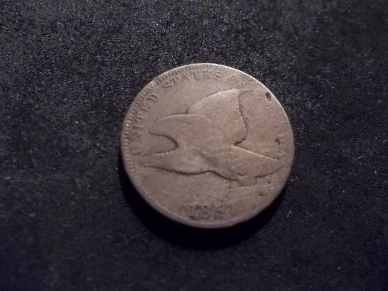 lot 137 image: 1857 Flying Eagle Cent