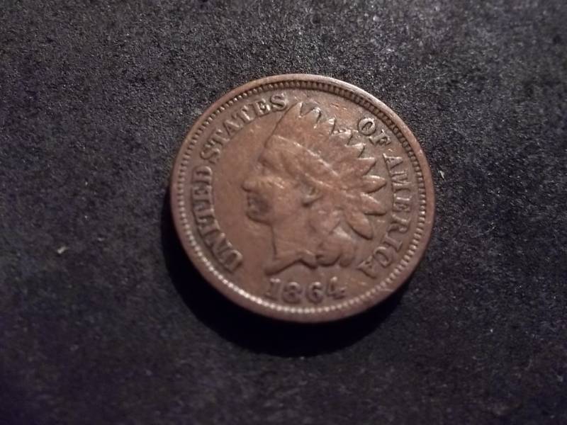 lot 141 image: 1864 Indian Head Cent Copper Nickel