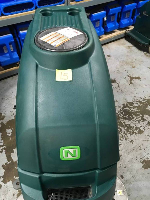 lot 15 image: Nobles Speed Scrub SS5 32-inch Disk Floor Scrubber used with in the last 5 month some wear and teat from using. please note winning bidder will need to bring help to remove item.