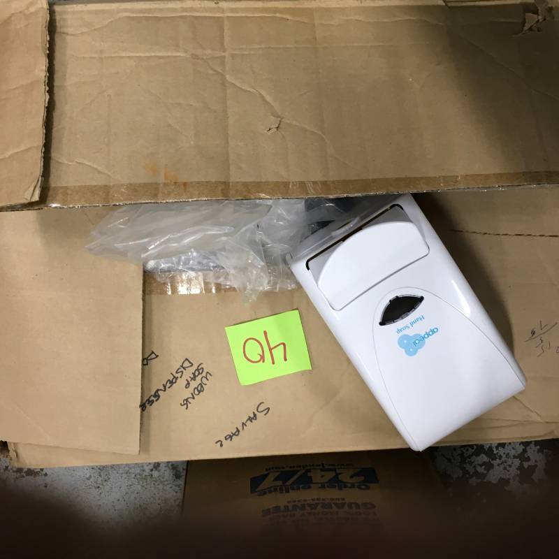 lot 40 image: A Box of WBDNG Soap Dispensers.
