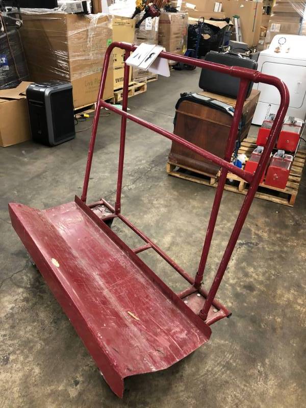 lot 8 image: Red Drywall Cart