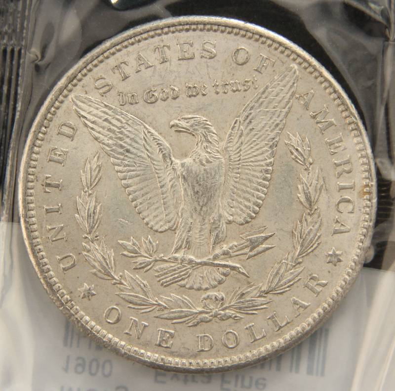 lot 21 image: 1900 MORGAN SILVER DOLLAR XF SEALED LITTLETON
