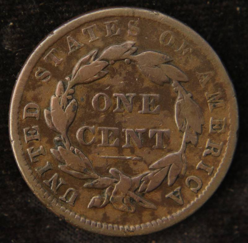 lot 25 image: 1837 US MATRON HEAD LARGE CENT