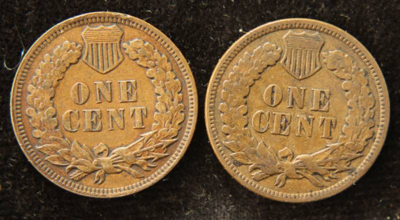 lot 26 image: (2) INDIAN HEAD CENTS 1901 & 1905 VF-XF