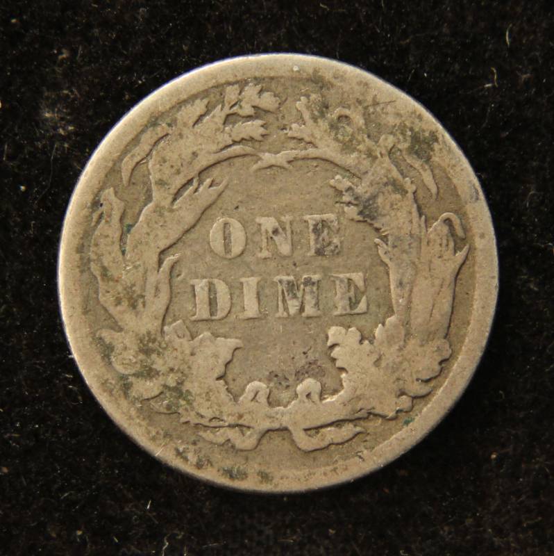 lot 30 image: 1887 US SEATED LIBERTY SILVER DIME