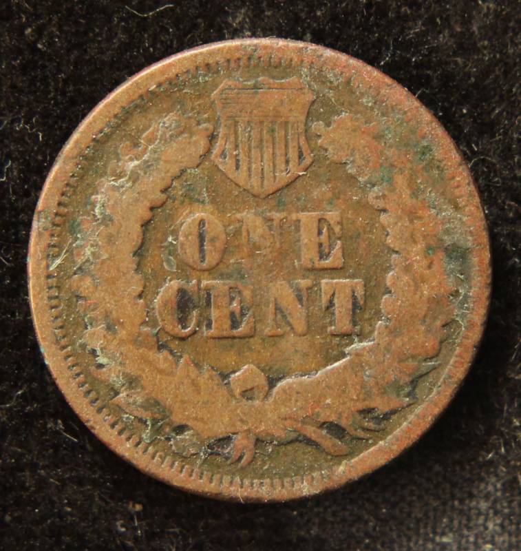 lot 40 image: 1869 INDIAN HEAD CENT BETTER DATE COIN