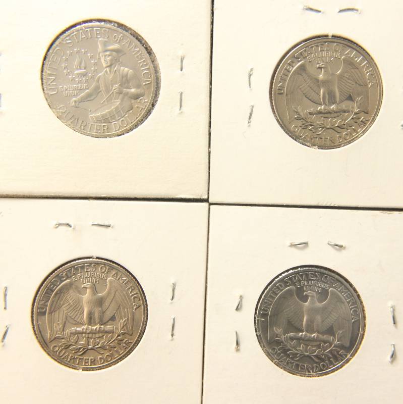 lot 44 image: (4) PROOF WASHINGTON QUARTERS 1976-S 1977-S 1978-S 1979-S