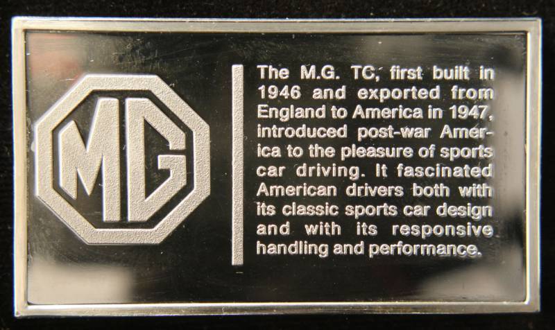 lot 46 image: VINTAGE 1946 M.G. 1000 GRAINS (2.08 TROY OZ) STERLING SILVER BAR