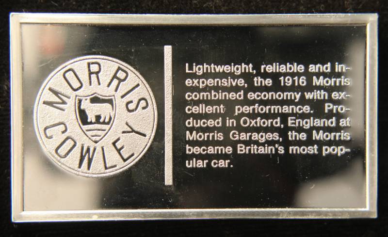 lot 62 image: VINTAGE 1916 MORRIS 1000 GRAINS (2.08 TROY OZ) STERLING SILVER BAR