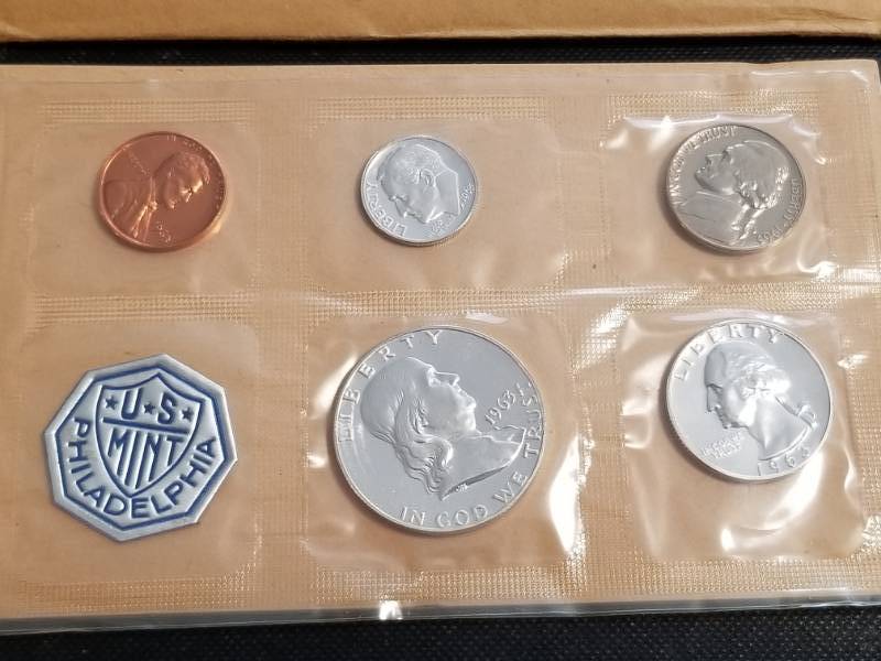 lot 33-A image: 1963 US PROOF SET IN ORIGINAL PACKAGING
