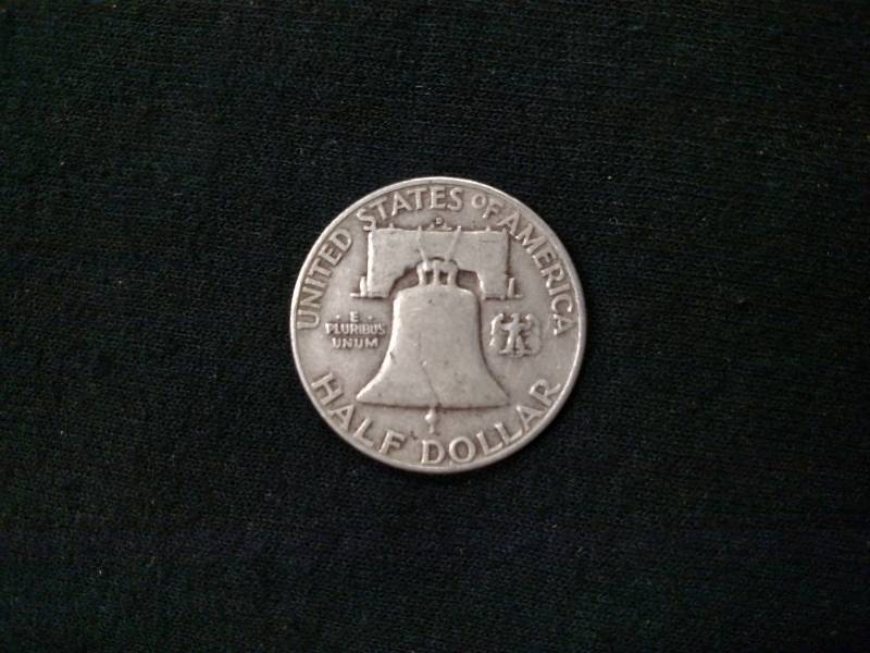 lot 39 image: 1953 D Franklin Silver Half Dollar...