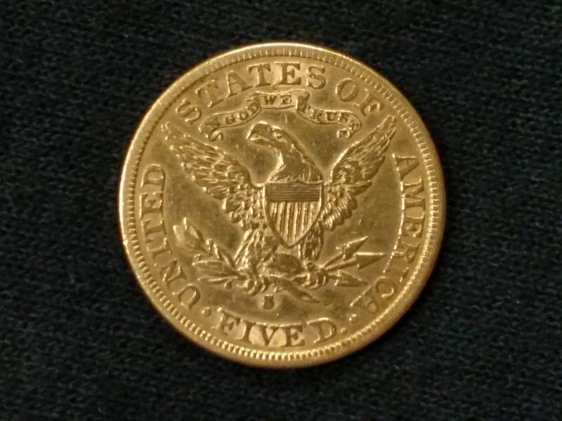 lot 2 image: 1885 S Five Dollars Liberty Head Go...