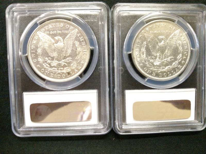 lot 9 image: 1882 O PCGS AU 53 & 1898 PCGS AU 53...