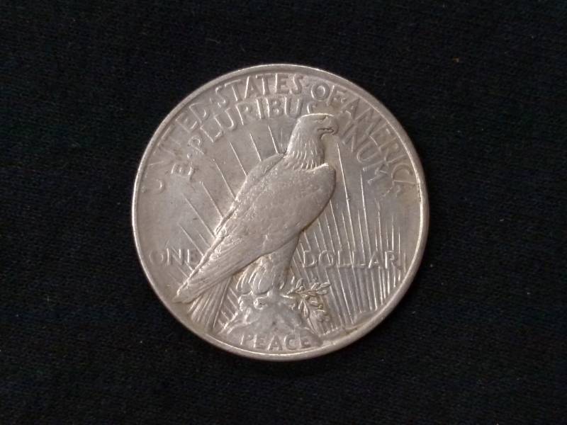 lot 21 image: 1922 D Peace Silver Dollar...