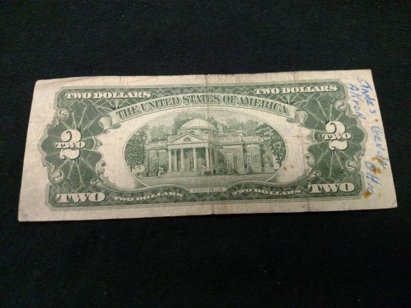 lot 53 image: 1953 B Two Dollars Red Seal Note...
