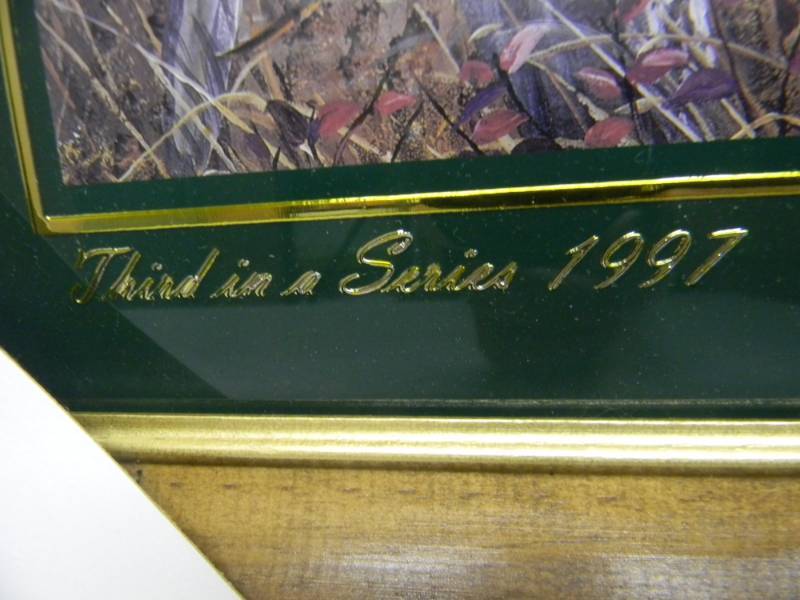 lot 33 image: VINTAGE 1997 PABST BLUE RIBBON BEER THIRD IN A SERIES (COMPLETE SET LOT 31-35) UPLAND GAME BIRD SERIES - PHEASANT - APPROX 21 BY 16 - SEE PICTURES