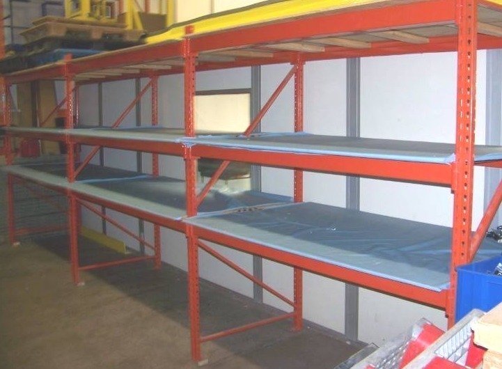 lot 1 image: Paltier, Industrial Heavy Duty Metal Warehouse Pallet Rack  Racking  Shelving
