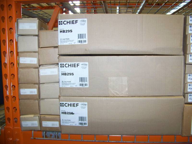lot 10 image: (8 Wide Shelf - LARGE LOT) Miscellaneous Chief Manufacturing Mounts and Accessories - in Original Boxes