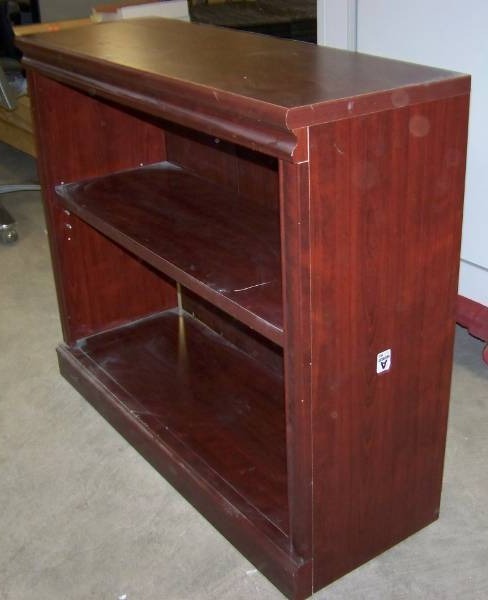 lot 31 image: Cherry Finish, Two-Shelf, Book Shelf