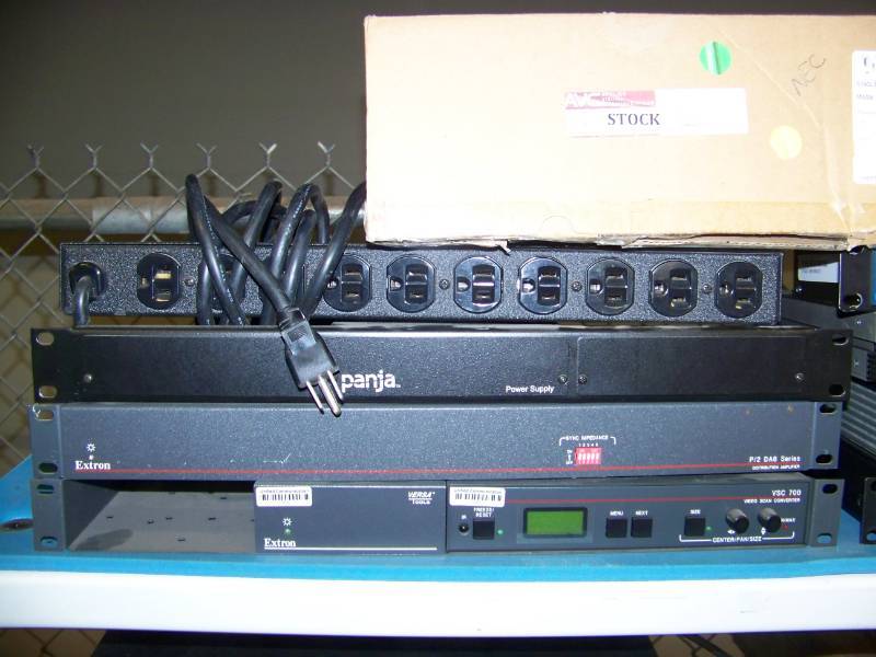 lot 5 image: (4 Shelves - LARGE LOT) Miscellaneous Audio  Video (AV) Items and more